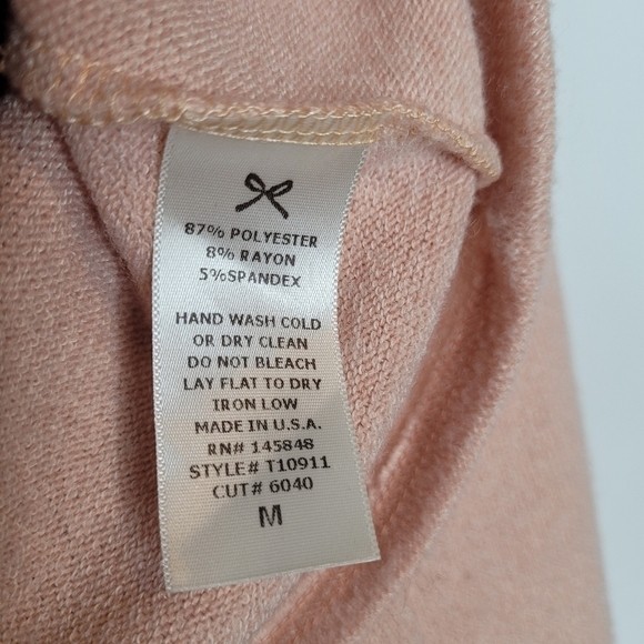 Everly Pink Crossover Long Sleeve Top - Picture 11 of 11